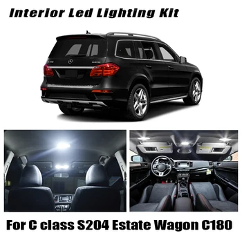 

19pcs LED lamp interior Light Bulb Kit For Mercedes C class S204 Estate Wagon C180 C220 C230 C250 C280 C300 C320 C350 C63 AMG