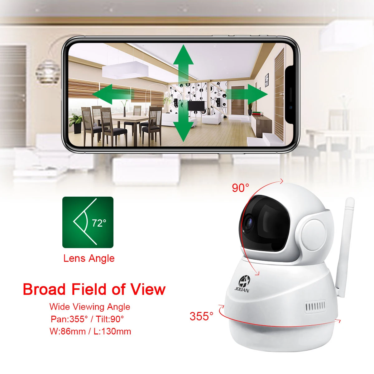 Wifi инфракрасная камера, камера безопасности, беспроводная Смарт ip-камера, Wi-Fi видео рекордер, наблюдение, детский монитор, 1080P 720P веб-камера