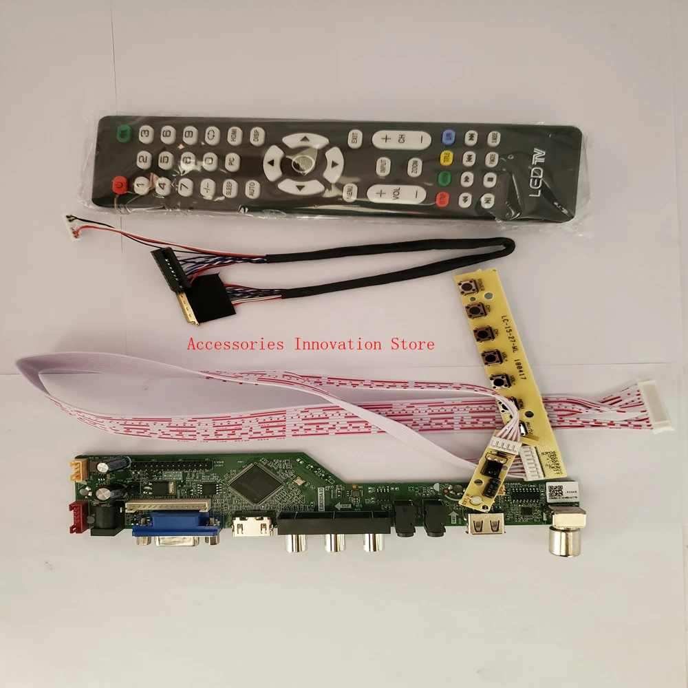 Controlador Driver Placa Monitor Kit B156xw02 v0 v1 v3 v4 v6 v7 tv Mais Hdmi Vga Usb 1366x768 40 Pinos Lcd Painel de Tela Led Novo Painéis e LCDs p/ tablet - Imagem 2