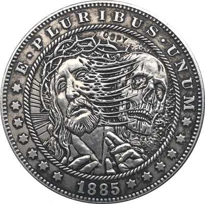 Хобо Никель 1885 CC сша Морган долларовая Монета КОПИЯ Тип 126|Безвалютные монеты| |