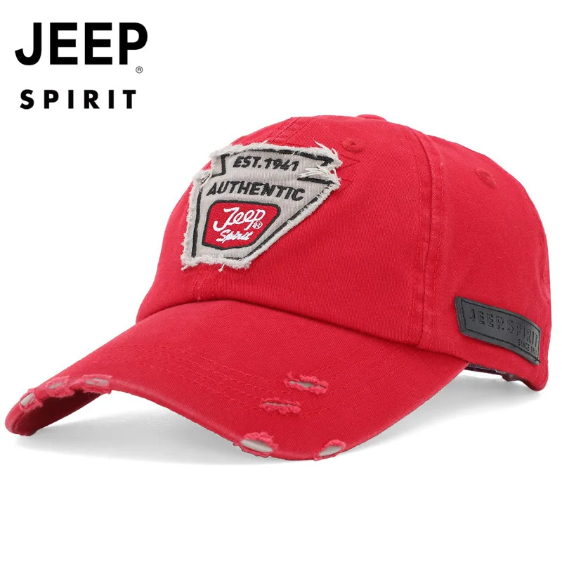 

Jeep Men's Baseball Cap Fashion Popular Duck Tongue Cap Outdoor Sunscreen Sunshade Cap Dad Cap Leisure Sports Cap Adjustable