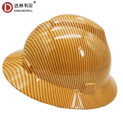 Safety Full Brim Hard Hat for Construction Railway Metallurgy Mine Work Cap Outdoor Protective Helmet