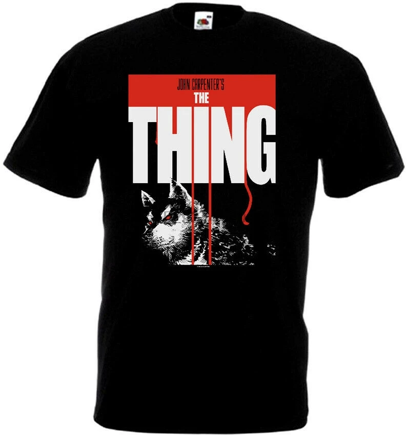 The Thing v10 футболка фильм плакат ужас Джон плоттер все размеры S-5XL мужские |