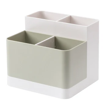

Container Stationery Makeup Brush Storage Box Office Supplies Pen Holder Portable Vanity Table Desktop Organizer Nordic Style