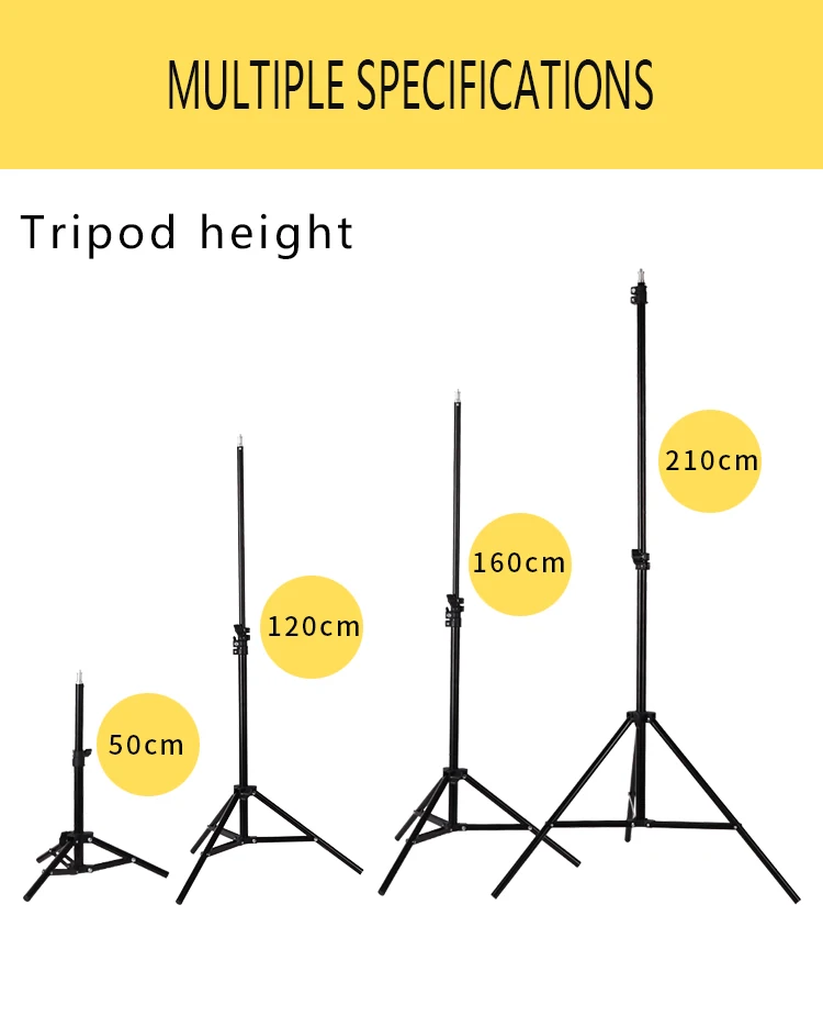 50/120/200 см фотостудия регулируемый светильник Стенд Фото штатива с 1/4 головки винта для Вспышка Зонт рефлекторная светильник Инж