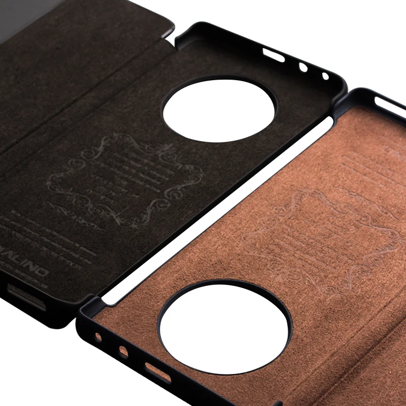 QIALINO Stylish Genuine Leather Flip Case for
