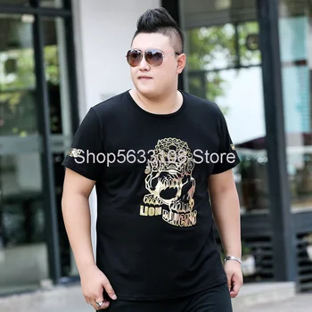 

1040 Shishi 2020 Short Sleeve T Shirt Plus Fat Plus Men's Wear Fat Man Top