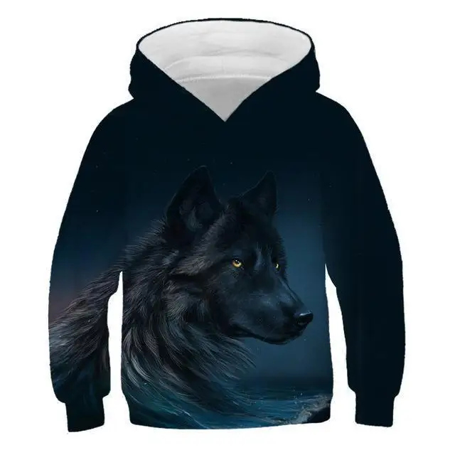 Ltimo modelo de ropa infantil marrn oso Firefox 3D impresin nios moda ocio sudadera moda nios y nias Sudadera con capucha - Цвет: TNT-767