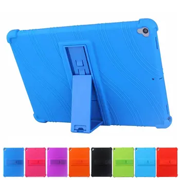 

For iPad Air3/ iPad Pro 10.5 Drop Resistance Falling Stand Soft Silicone Case for iPad 2019 10.2 inch Tablet Protective Cases