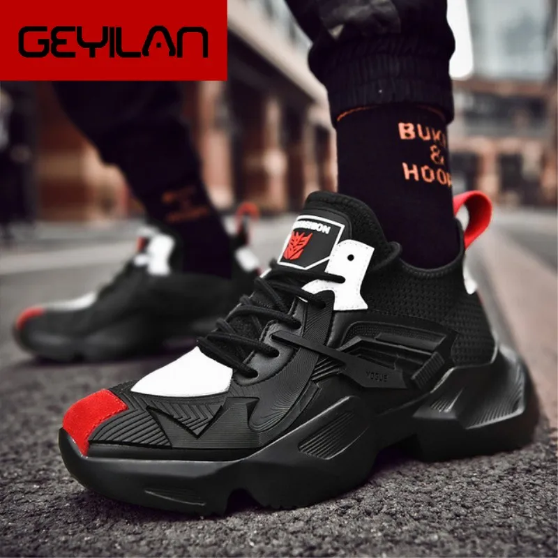 

Shoes man 2019 new super fire fashion men's shoes casual wild sports shoes hot breathable trend Thick bottom men's single shoes