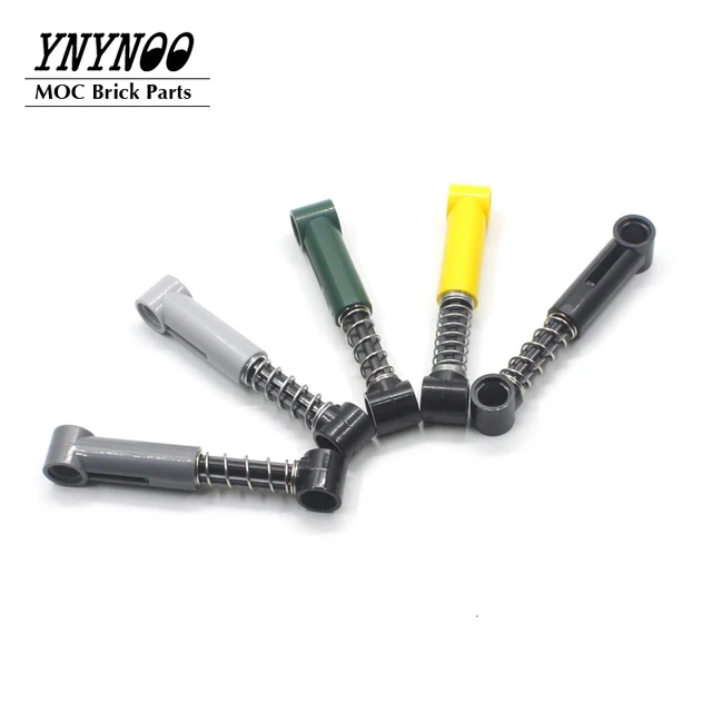 10Pcs/Lot High-Tech Steering Shock Absorber 6.5L with Soft Spring MOC Building Blocks Brick Parts DIY Toys Compatible with 76138 2