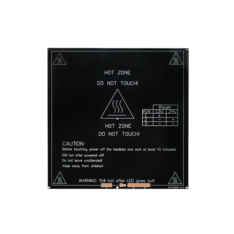 214x214 мм 12 В/24 В двойной мощности Mk2B Pcb с подогревом кровать Горячая для Prusa 3d