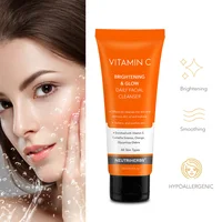 Neutriherbs Vitamin C Serum Face Cleanser Face Cream Cleaning Moisturizing Anti Wrinkle Anti Aging Best Skin Care Set Kit 3