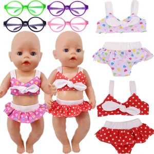 Doll Summer Swimsuit Fit 18 Inch American Doll 40-43cm Born Baby Accessories For Baby Birthday Festival Gift