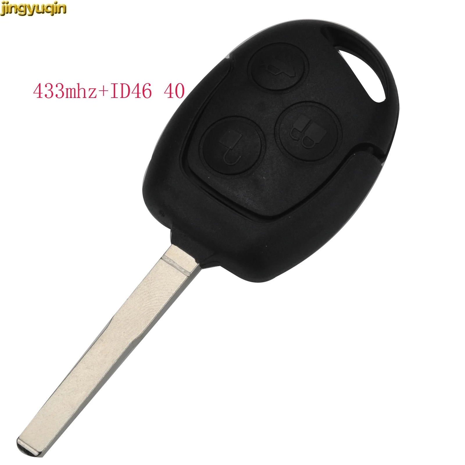 Jingyuqin 315/433 МГц с чипом ID63 40D для Ford Focus Fiesta Mondeo 2001-2007 C MAX Fusion Transit KA FO21 3 кнопки
