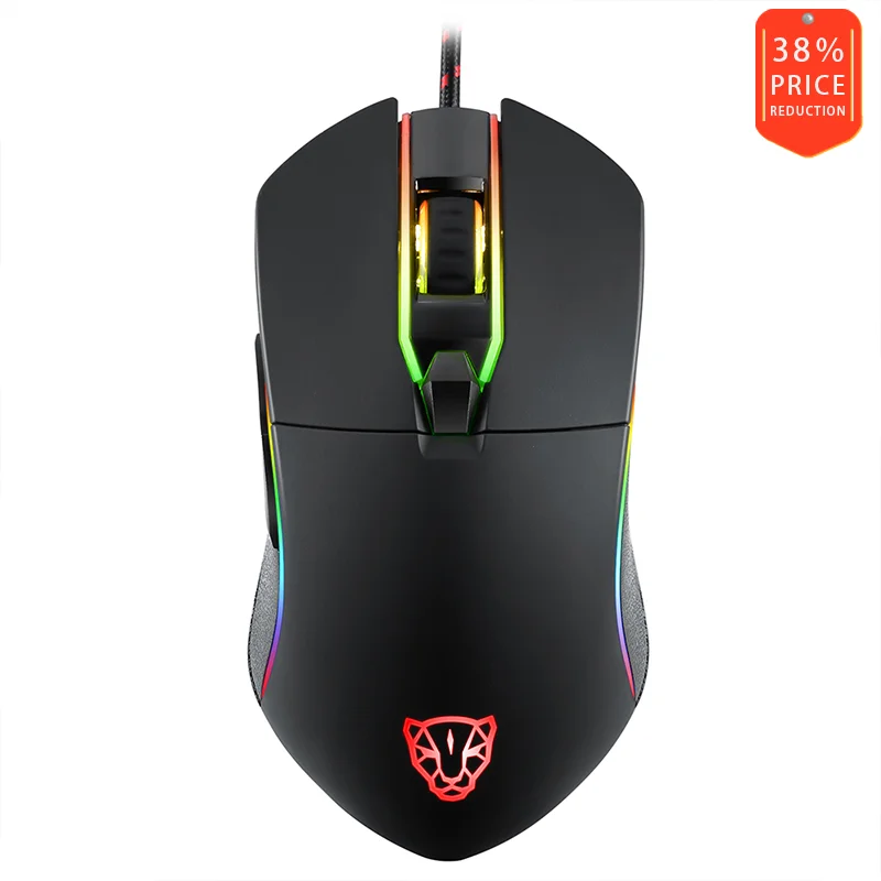 Motospeed V30 профессиональная игровая мышь с оптическим USB кабелем 3500DPI Мышь со