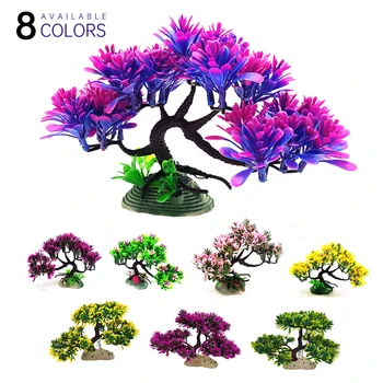 

1 pc Water Weeds Ornament Underwater Aquatic Fish Tank Habitat Decor Plant Landscape Ornaments Aquarium Artificial Grass Deco