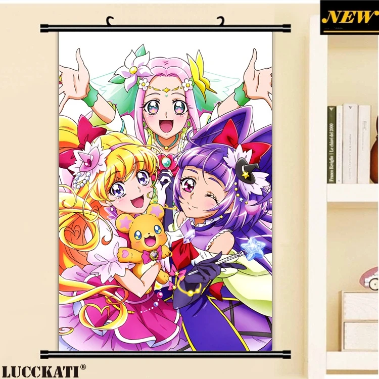 Lucckati Mahoutsukai Mahoutsuk Maho 女の子魔法 Tsukai プリキュアプリキュアロリアニメ漫画ウォールスクロールポスターキャンバス絵画 Painting Calligraphy Aliexpress