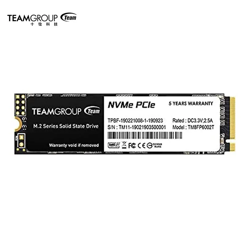 

Внутренний твердотельный накопитель TEAMGROUP MP33, 256 ГБ, 256 ГБ, ТБ, NAND TLC NVMe 1,3 PCIe Gen3x4 M.2 2280 для ноутбука, настольного компьютера, SSD