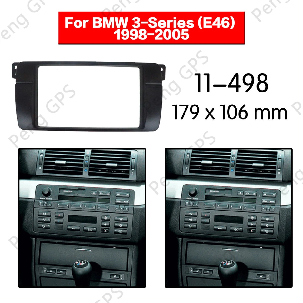 2 DIN автомобильный радиоприемник стерео монтажный адаптер fascia ДЛЯ BMW 3-Series (E46) 1998 1999