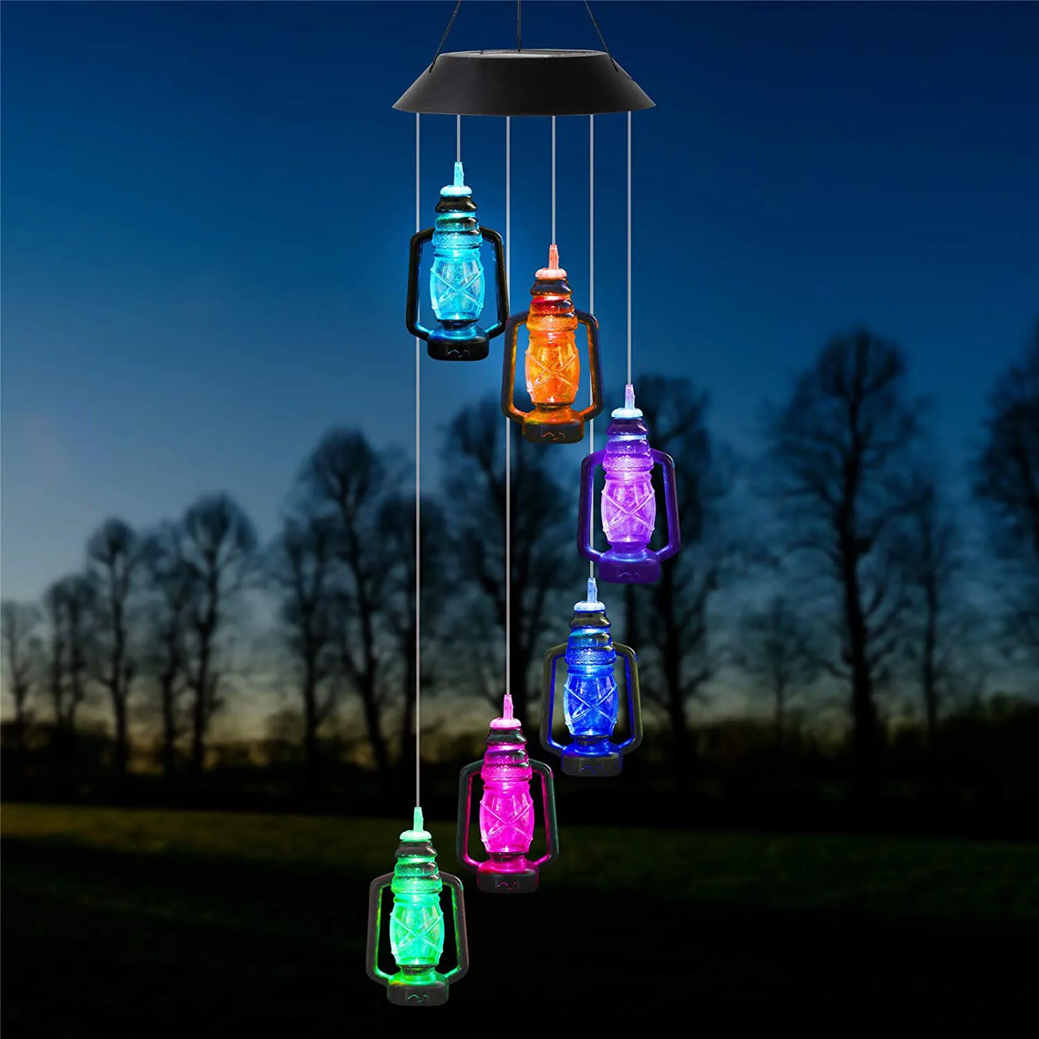 outdoor solar spot lights Solar Light Outdoor Power Supply Led Wind Chime Waterproof Butterfly Hummingbird Night Light Garden Courtyard Decoration solar fence lights