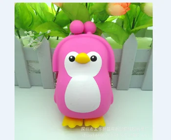 

Penguin Pouch Cute Silica Gel Coin Purse Holder Cartoon Animal Hasp Wallet Girls Change Purse Kid Gift Bags