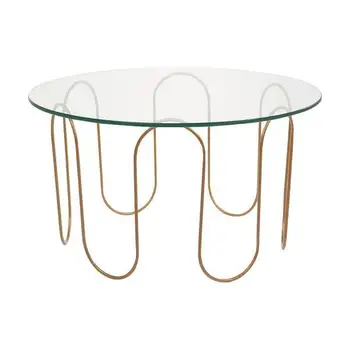 

Centre Table (75 x 75 x 40 cm) Crystal Iron