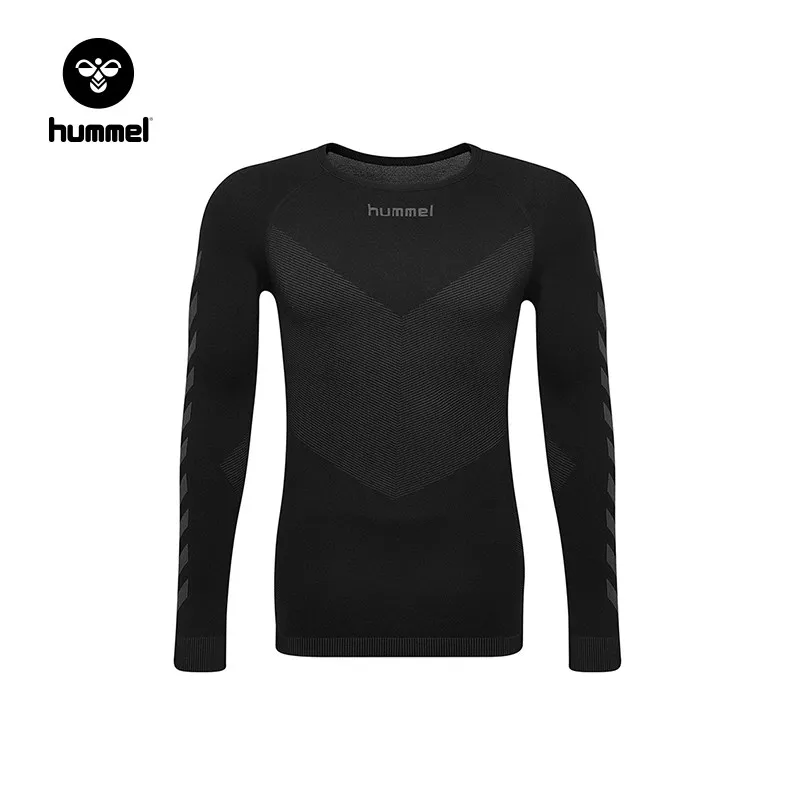 

Hummel men's comfortable breathable elastic seamless knit long sleeved workout clothes 202638