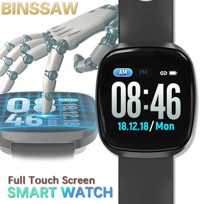 

Men's Smart Watches Waterproof Digital Sports Wristband Women Fitness Tracker Heart Rate Blood Pressure IOS Android