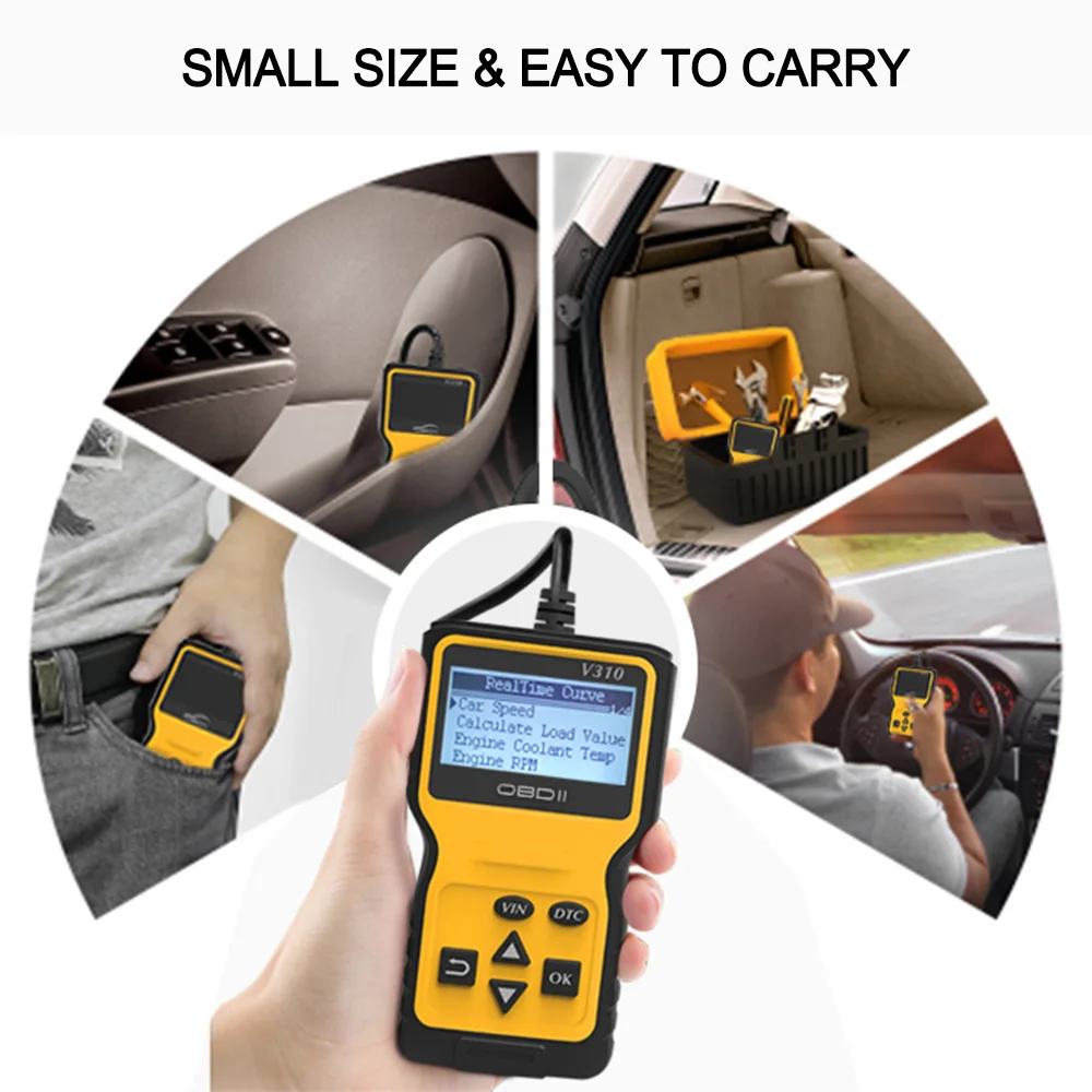 

OBD OBDII Scanner Code Reader Car Diagnostic Scanner Engine Fault Code Reader Detector Auto Vehicle Scan Tool For Bmw E46 E90