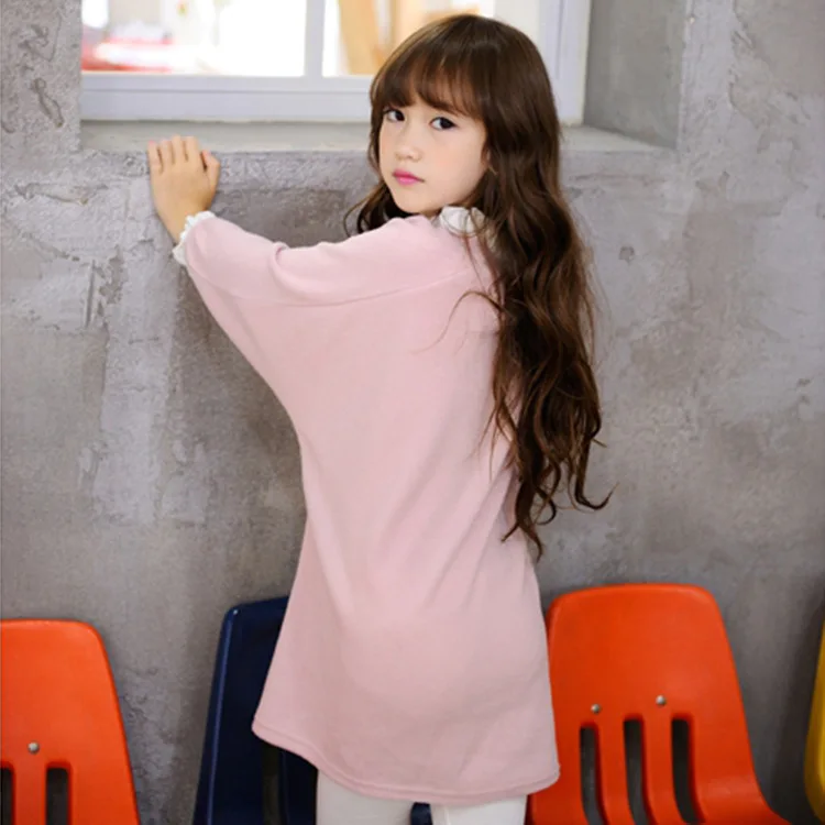 

Bat Sleeve Parent-child Matching Outfit 2019 Spring Thin Cotton Loose-Fit Long Sleeve Children Shirt South Korea Children Girls