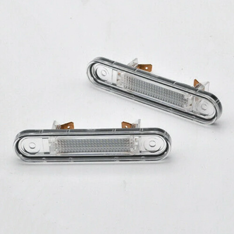 2Pcs License Plate Light Bright white LED Replacement Dustproof Waterproof For Mercedes E-class W124 1984-1987
