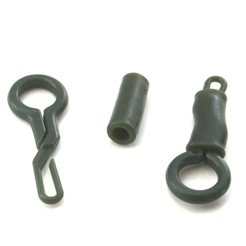 

20Set Back Lead Clips with Tubes Strong Durable Fishing Back Lead Clips Professional Carp Fishing Tackle Tools Clip