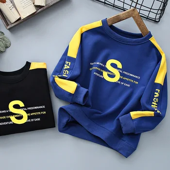 

2020 Kids sweatshirt spring autumn boys cotton sports t-shirt high quality infants 3-9 years long sleeve tops children clothes
