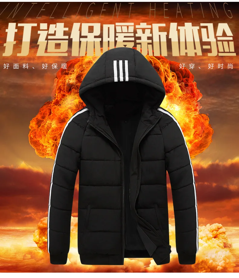 Three Carry Cotton Coat Men'S Wear Autumn& Winter New Style Sports Clothing Warm Cotton-padded Clothes Windproof Cotton-pa