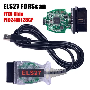 

5pcs/lot ELS27 With FTDI Chip FORScan Scanner For F0-rd Ma-zd-a For Lin-co/ ln Me-r-c/ ury Cars ELS27 OBD2 Code Reader