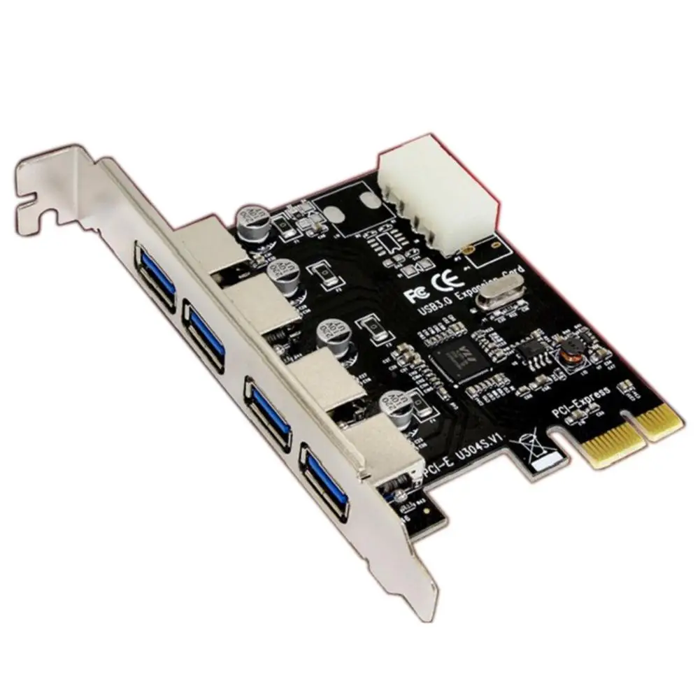 

USB 3.0 Pci Express 5Gbps 4 Port Computer Internal PCI Express to USB Hub Expansion Adapter Card Expresscard post card USB 3 Pci