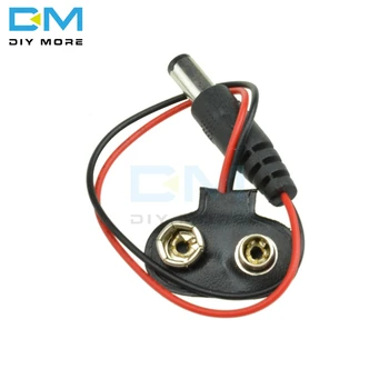

5PCS Experimental 9V Battery Snap Power Cable to DC 9V Clip Male Line Battery Adapter For Arduino Uno R3 DIY Jack Connector