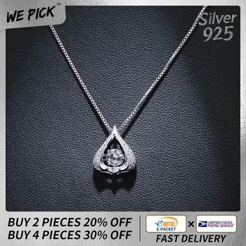 

2020 Heart Imitation Dazzling Diamond Jewelry S925 Sterling Silver Necklace Korean Personality Temperament Sweet Chain on Neck