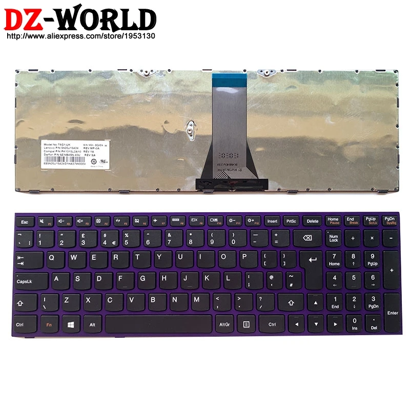 Новая английская клавиатура для ноутбука Lenovo Ideapad 305 15IBY 15IBD 15IHW 15ABM 5N20J15424 5N20J15326 с