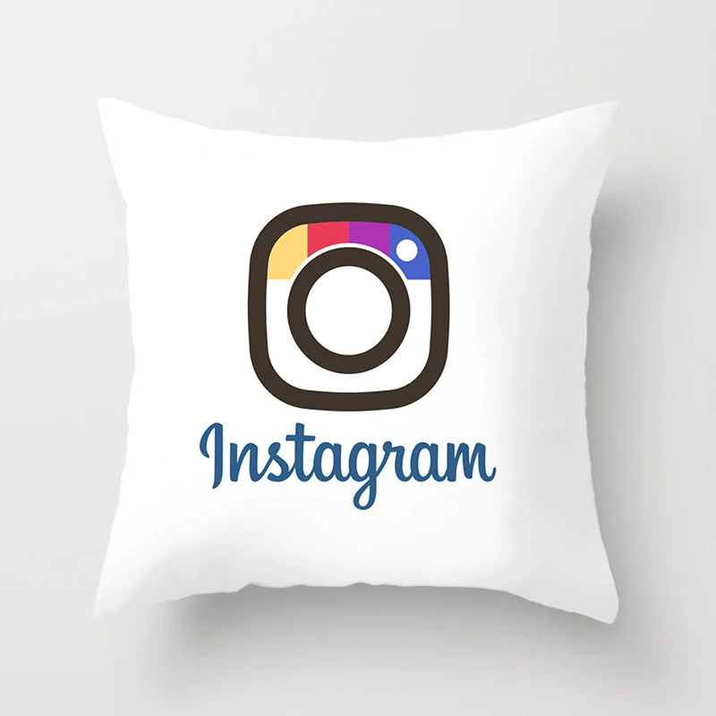 Новое приложение бренд Facebook Youtube Чехлы для подушек домашний декор Snapchat Instagram подушки Свадебные Рождественские украшения наволочки