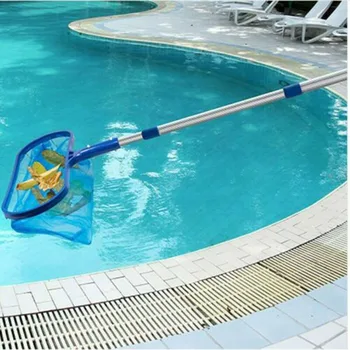 

Swimming Pool Deep Bag Leaf Rake Mesh Skimmer With Telescopic Pole Cleaning Tool SEC88
