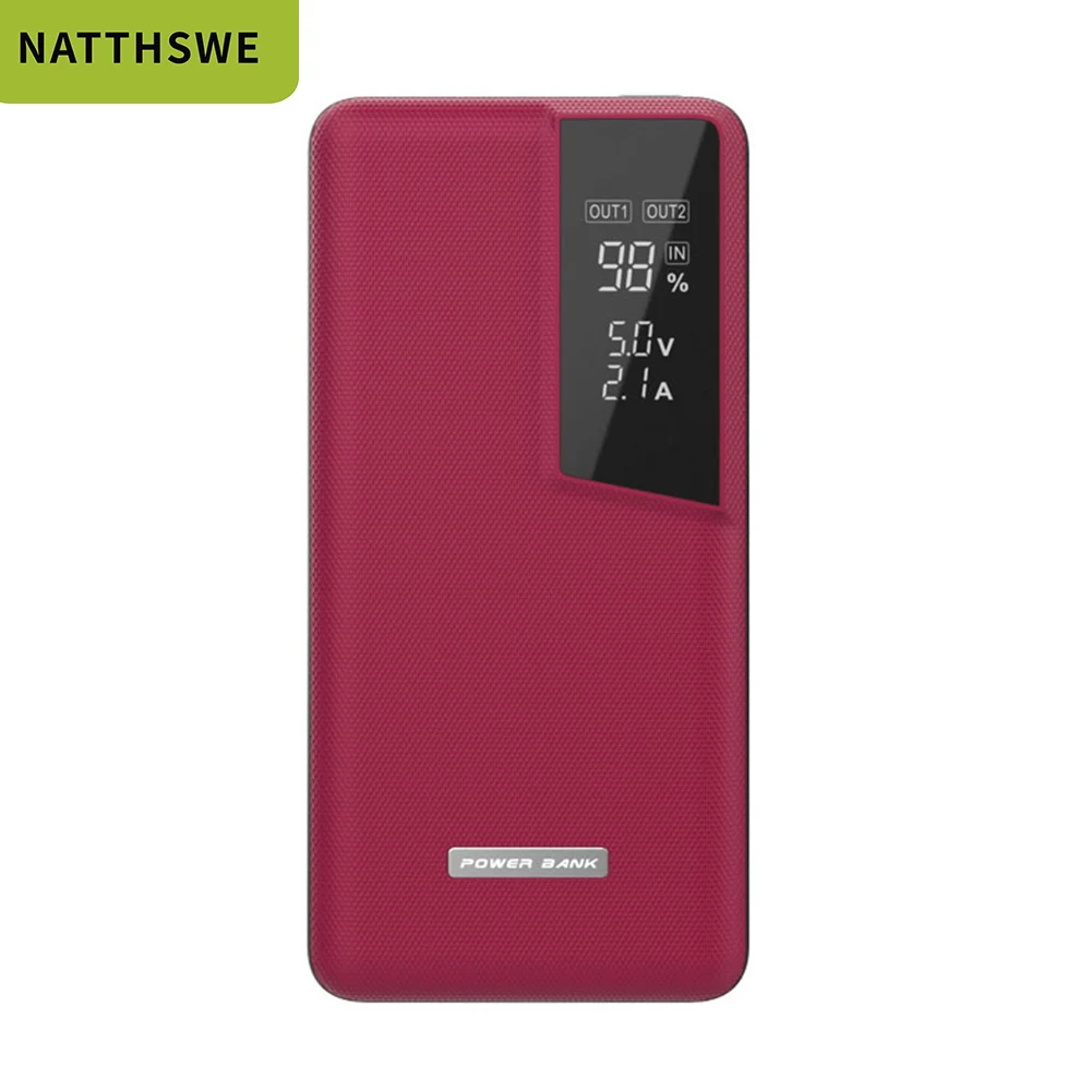 NATTHSWE 16000mAh зарядное устройство Внешний аккумулятор для iPhone11 X samsung huawei