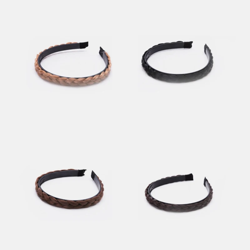 goody hair clips Fashion Women Twist Hairbands Toothed Non-slip Headbands Girls Braid Hair Accessories Adjustable Head Band Bezel Headwear black head scarf