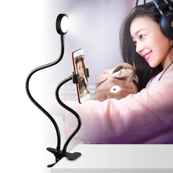 

USB Charge LED Selfie Ring Light for Phone Fill Light with Clip For Makeup Video Live Studio LED Ring Light for iPhone Android