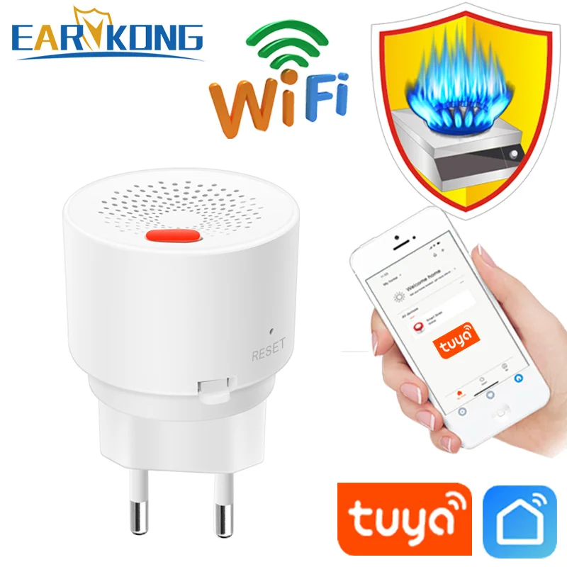 WIFI Gas Detector Combustible Household Smart Gas Alarm Sensor 2020 New Wifi Home Alarm System Tuyasmart / Smart Life APP