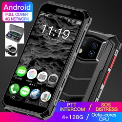 Soyes – Smartphone PS10Max, téléphone portable étanche, résistant aux chocs et à la poussière, Version globale 6 + 128G, Mini 3.5 pouces, Android 10.0 
