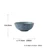 KINGLANG 1PCS Grey Ceramic Bowl Rice Plate Dish Cup Nordic Western Style Ceramic Tableware Set Marble Gray Porcelain Dishes 14