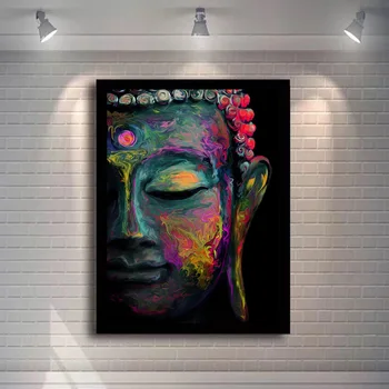 

Modern abstract Buddha statue Buddhist print print living room bedroom decoration painting