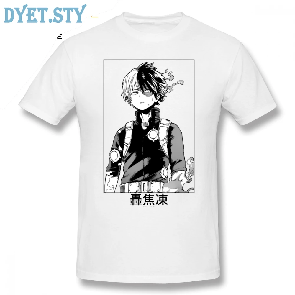 Deku футболка Todoroki Shoto футболка Милая футболка с графикой хлопок с коротким рукавом для мужчин большая модная футболка